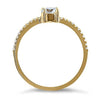 varitsa-jewellers - Solid 14K Yellow Gold Classic Round Clear Engagement Ring - 01WS16